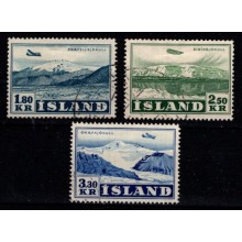 Island - Luftpost - Komplet sæt - Stemplet.